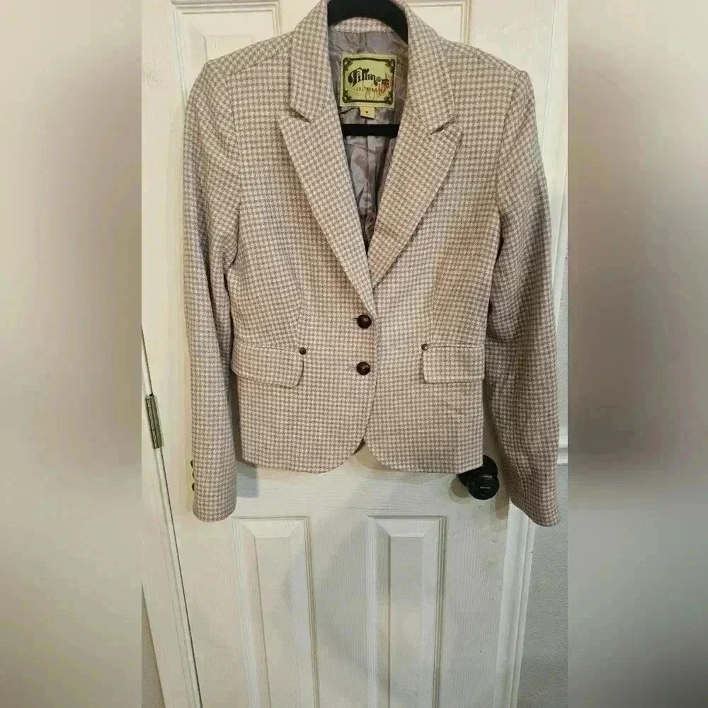 Fillmore Wool Blazer Houndstooth - Picture 1 of 7